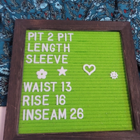 NWT Band of the Free Elise Teal Floral Wide Leg Pullon Pants Women's Size Small - Picture 10 of 10